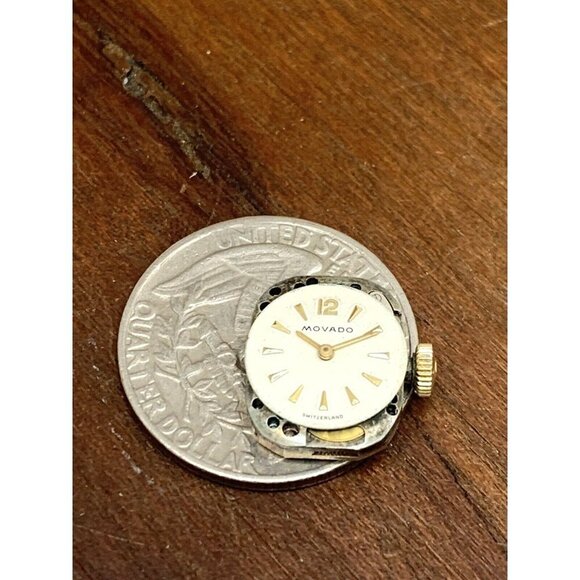 Movado Women's Watch 17J Swiss Mechanical Movement WORKS FOR REPAIR PARTS - Picture 7 of 8